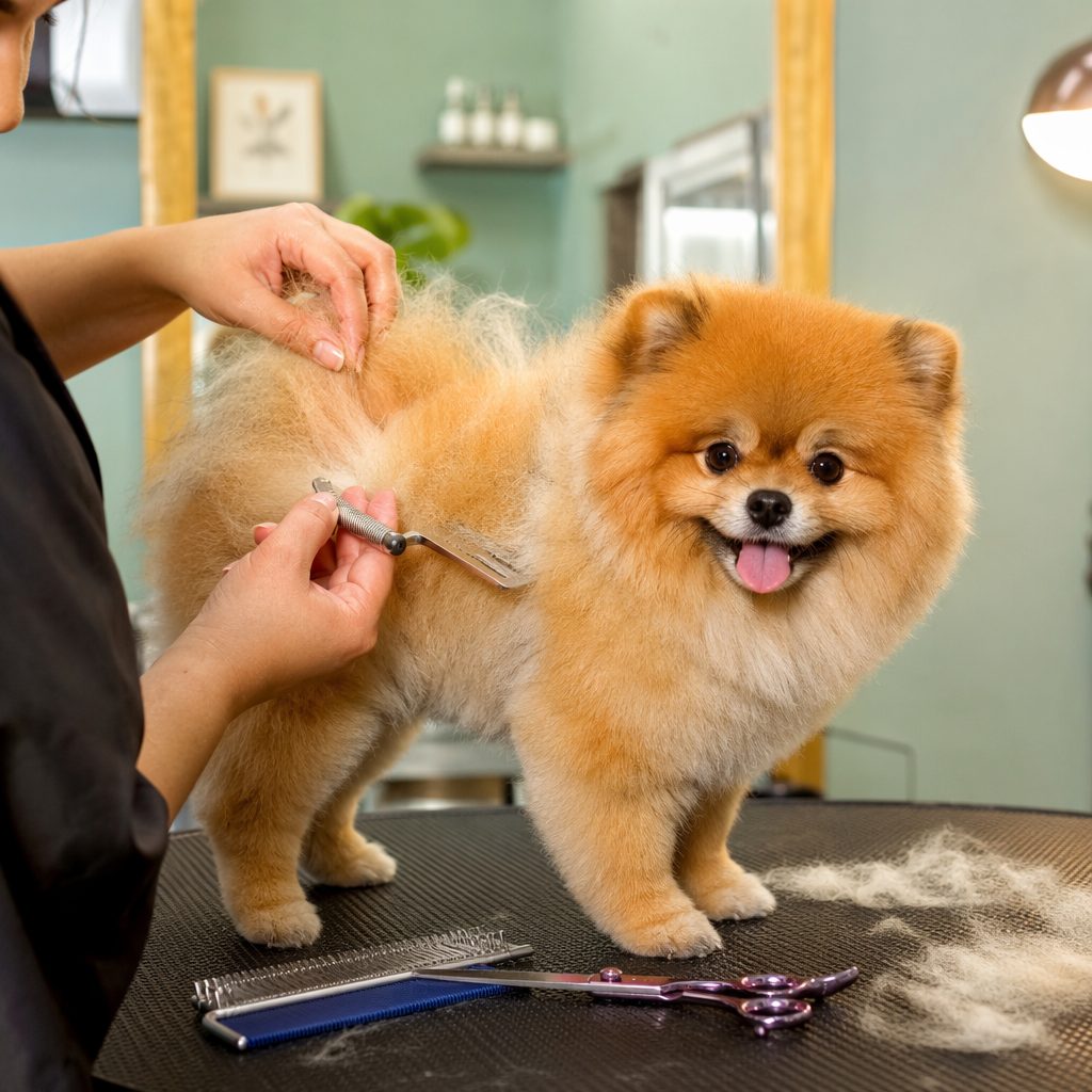 Trimming de Golden & Pomerânia